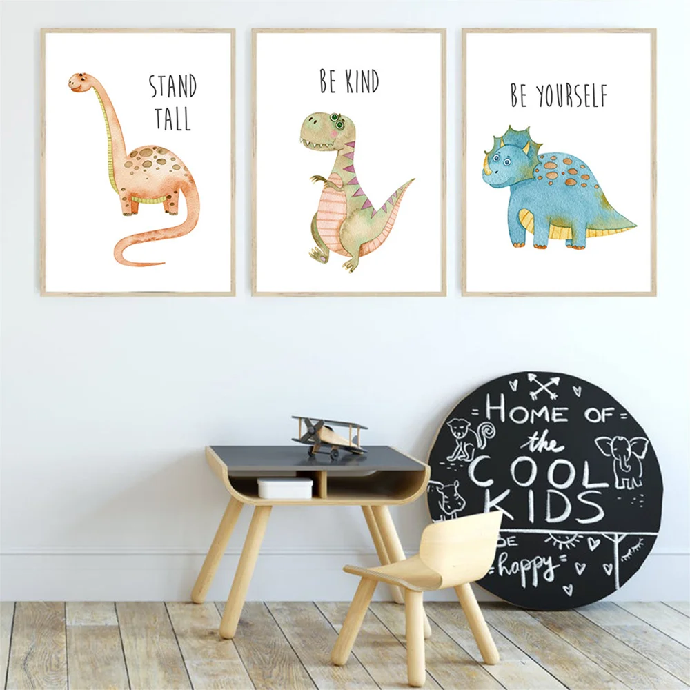 Cartoon Different Types of Dinosaurs Nursery Wall Art Canvas Painting Print Poster Pictures New Baby Gift Kids Room Home Decor
Cartoon Different Types of Dinosaurs Nursery Wall Art Canvas Painting Print Poster Pictures New Baby Gift Kids Room Home Decor