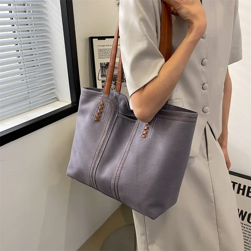 Hot Selling All-match Casual Women's Handbags Large Capacity Tote Bags New Trendy One-shoulder Canvas Women's Bags
Hot Selling All-match Casual Women's Handbags Large Capacity Tote Bags New Trendy One-shoulder Canvas Women's Bags