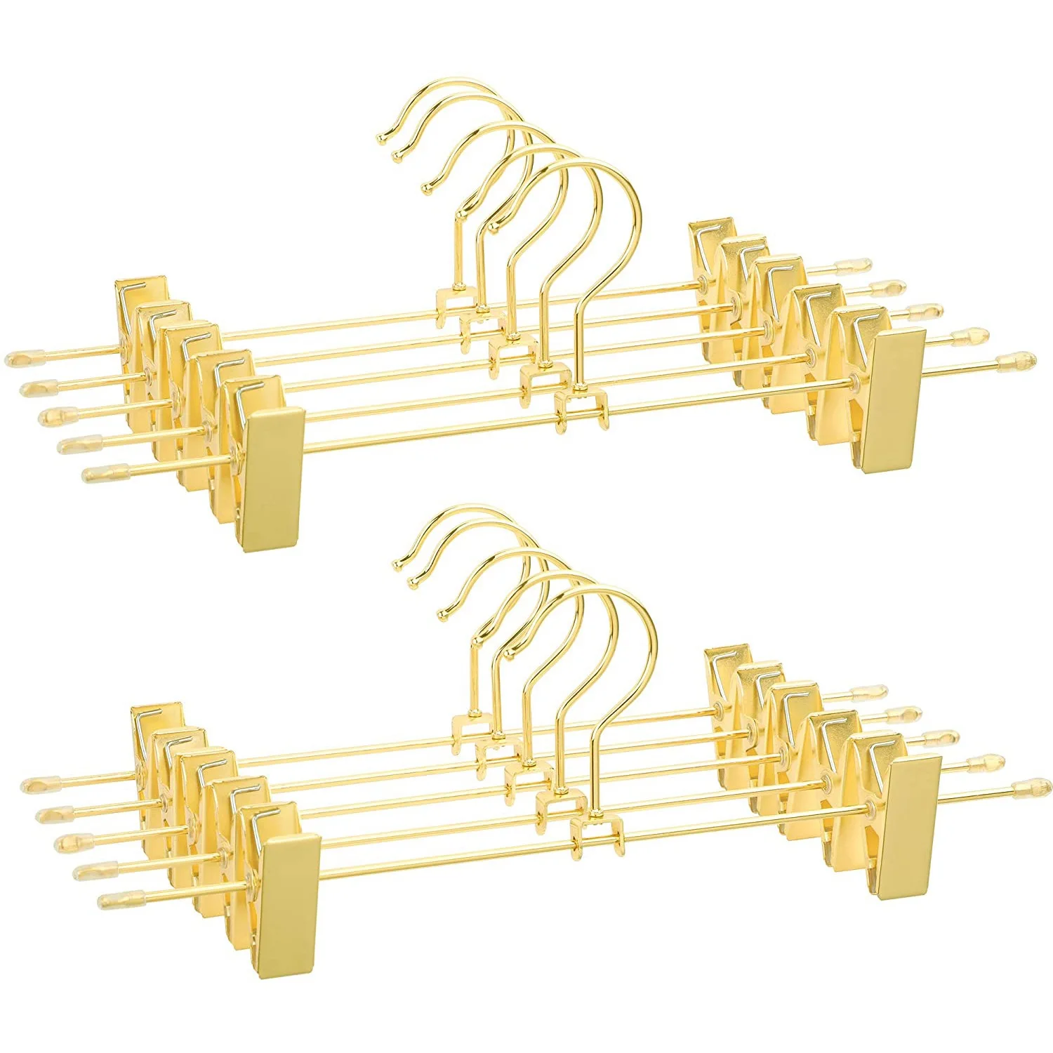 Trouser Hangers Made of Metal, 10 Pieces, Clothes Hangers, 30.5cm, with 2 Non- Clips, for Skirts, Pants, Underwear-2
Trouser Hangers Made of Metal, 10 Pieces, Clothes Hangers, 30.5cm, with 2 Non- Clips, for Skirts, Pants, Underwear-2
