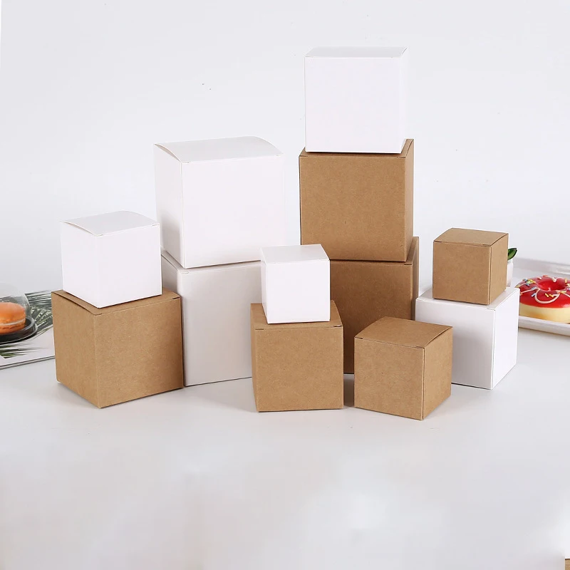 50pcs 10*10*10cm White Brown Paper Wedding Favor Candy Box Thick Cardboard Packaging Gift Handmade Soap Square Packing
50pcs 10*10*10cm White Brown Paper Wedding Favor Candy Box Thick Cardboard Packaging Gift Handmade Soap Square Packing