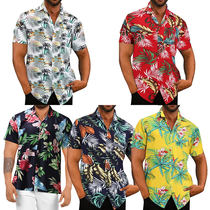 2022 New Fashion Mens Hawaiian Shirt Male Casual Colorful Printed Beach Aloha Shirts Short Sleeve Camisa Hawaiana Hombre M-3XL 
2022 New Fashion Mens Hawaiian Shirt Male Casual Colorful Printed Beach Aloha Shirts Short Sleeve Camisa Hawaiana Hombre M-3XL