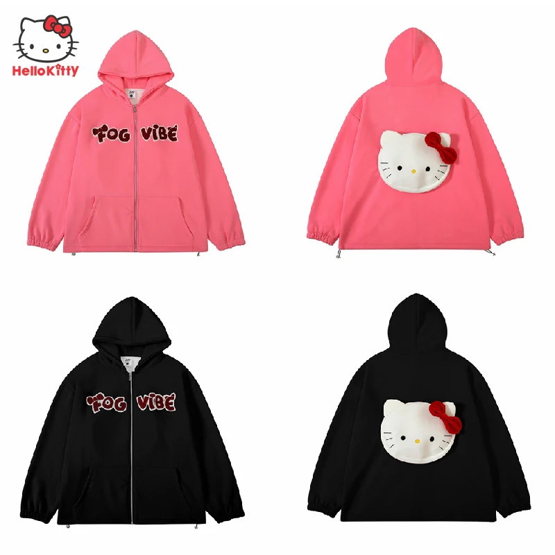 Kawaii Sanrio Hello Kitty Anime Hoodie Sweatshirt Cartoon Cute Doll Bag Zipper Hoodie Jacket Women Winter Clothing Girls Gift
Kawaii Sanrio Hello Kitty Anime Hoodie Sweatshirt Cartoon Cute Doll Bag Zipper Hoodie Jacket Women Winter Clothing Girls Gift