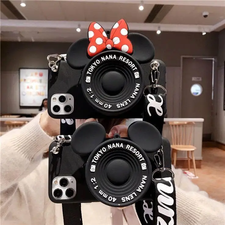 3D Camera Cartoon Coin Bags Soft Silicon Phone Case For iPhone 14 13 12 mini 11 Pro XS Max X 8 7 Plus SE XR Cover With Lanyard
3D Camera Cartoon Coin Bags Soft Silicon Phone Case For iPhone 14 13 12 mini 11 Pro XS Max X 8 7 Plus SE XR Cover With Lanyard