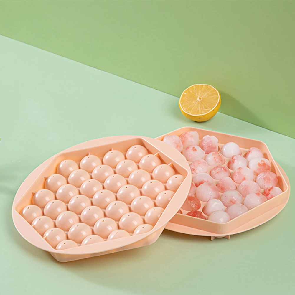Round Ice Cube Tray With Lid Reusable Silicone Ice Cube Mold Refrigerator Spherical DIY Moulds Ice Ball Maker Kitchen Bar Tools
Round Ice Cube Tray With Lid Reusable Silicone Ice Cube Mold Refrigerator Spherical DIY Moulds Ice Ball Maker Kitchen Bar Tools