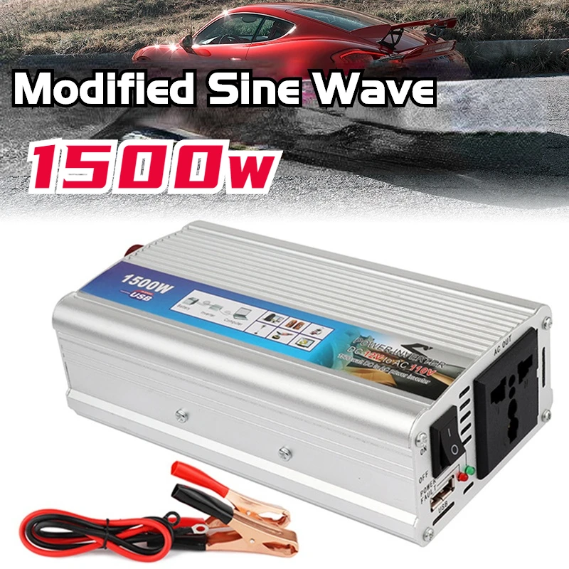 1500W Modified Sine Wave Inverter 1500W Power Solar Car Inverters DC 24V To AC 220V Voltage Converter
1500W Modified Sine Wave Inverter 1500W Power Solar Car Inverters DC 24V To AC 220V Voltage Converter