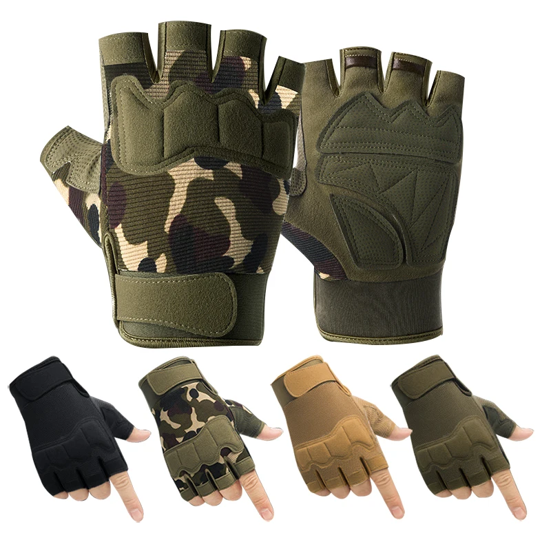 Tactical Half-finger Gloves Outdoor Riding Hiking Rock Climbing Fishing Gloves Protection Comfortable Non-slip Sports Men Women
Tactical Half-finger Gloves Outdoor Riding Hiking Rock Climbing Fishing Gloves Protection Comfortable Non-slip Sports Men Women