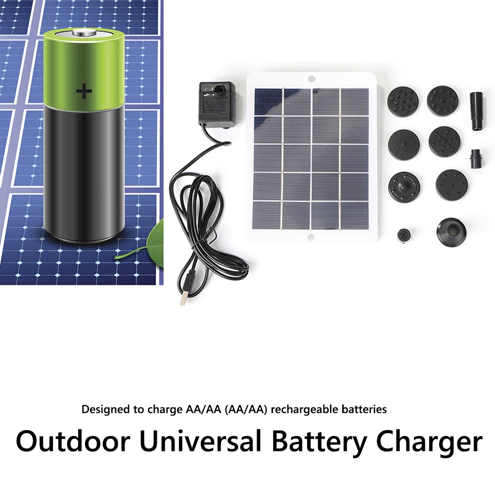3W 5V Solar Panel Portable Cells Power Bank for AA / AAA Battery Solar Charger Output Devices Emergency Charging Battery Charger
3W 5V Solar Panel Portable Cells Power Bank for AA / AAA Battery Solar Charger Output Devices Emergency Charging Battery Charger