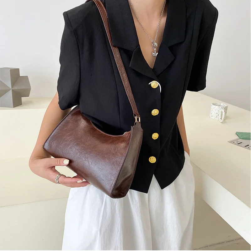 Fashion Exquisite Shopping Bag Retro Casual Women Totes Shoulder Bags Female Leather Solid Color Chain Handbags for Women 2023
Fashion Exquisite Shopping Bag Retro Casual Women Totes Shoulder Bags Female Leather Solid Color Chain Handbags for Women 2023