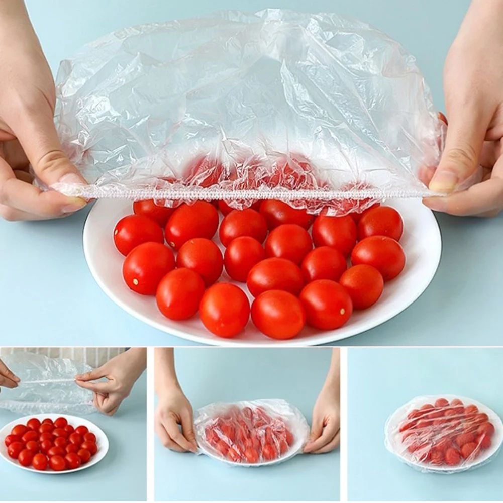 100pcs Disposable Food Fresh Keeping Cover Kitchen Fruit Bowls Cups Vacuum Sealed Caps Transparent Fresh Keeping Saver Bag
100pcs Disposable Food Fresh Keeping Cover Kitchen Fruit Bowls Cups Vacuum Sealed Caps Transparent Fresh Keeping Saver Bag