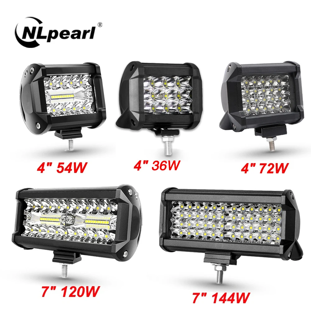 NLpear Car LED Light Bar/Work Light Offroad Spot Flood Combo LED Bar For Truck Car SUV 4x4 Boat ATV Barra LED 12V 24V Headlights
NLpear Car LED Light Bar/Work Light Offroad Spot Flood Combo LED Bar For Truck Car SUV 4x4 Boat ATV Barra LED 12V 24V Headlights