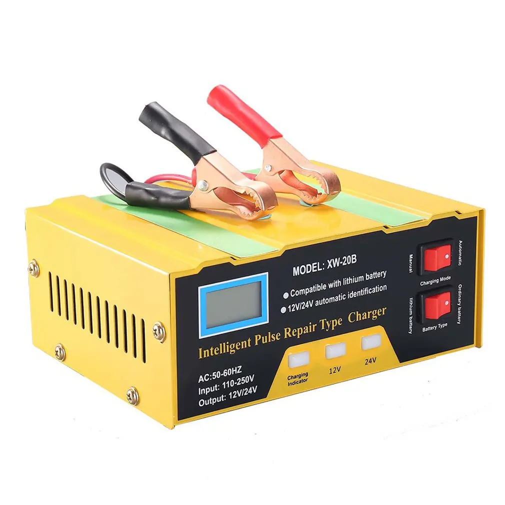 12V/24V Car Battery Charger Intelligent Pulse Repair Type Charger with Digital Display for Car Cell Motorcycle Battery Charger
12V/24V Car Battery Charger Intelligent Pulse Repair Type Charger with Digital Display for Car Cell Motorcycle Battery Charger