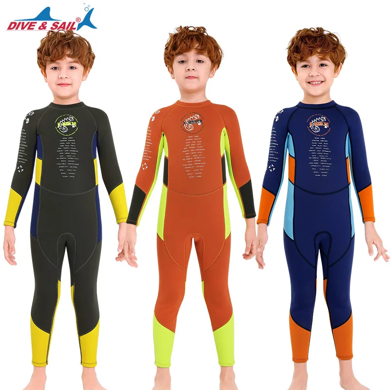 New Children's Diving Suit 2.5mm Diving Suit One-piece Long Sleeve Warm Boys' Snorkeling Surfing Waterproof Swimsuit Water Sport
New Children's Diving Suit 2.5mm Diving Suit One-piece Long Sleeve Warm Boys' Snorkeling Surfing Waterproof Swimsuit Water Sport
