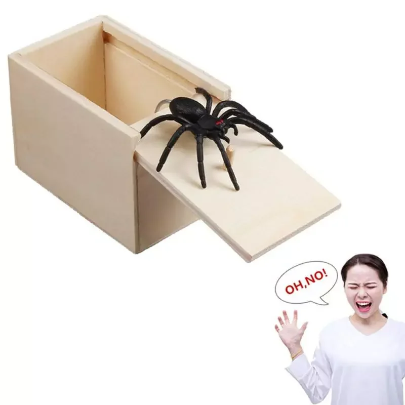 Scare Box Wooden Prank Spider in Case Great Quality Prank-Wooden Scarebox Interesting Play Trick Joke Toys Gift
Scare Box Wooden Prank Spider in Case Great Quality Prank-Wooden Scarebox Interesting Play Trick Joke Toys Gift