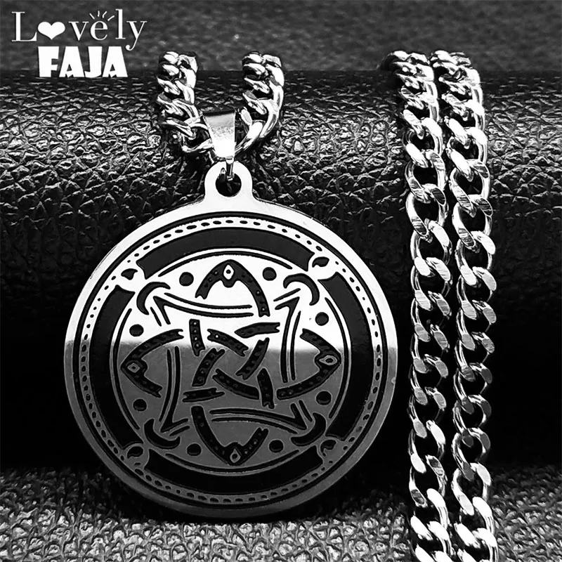 Stainless Steel Witch Celtic Knot Necklace Men Viking Amulet Witch’s Irish Knot Protection Pendant for Women Necklaces Jewelry
Stainless Steel Witch Celtic Knot Necklace Men Viking Amulet Witch’s Irish Knot Protection Pendant for Women Necklaces Jewelry