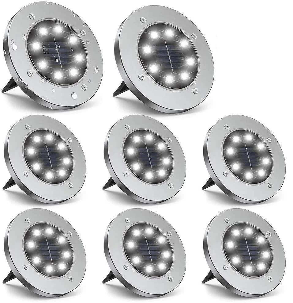 8 LED Solar Lawn Yard Led Night Light Buried Solar Garden Light IP65 Waterproof Outdoor PathWay Floor Under Ground Spot Lamp
8 LED Solar Lawn Yard Led Night Light Buried Solar Garden Light IP65 Waterproof Outdoor PathWay Floor Under Ground Spot Lamp