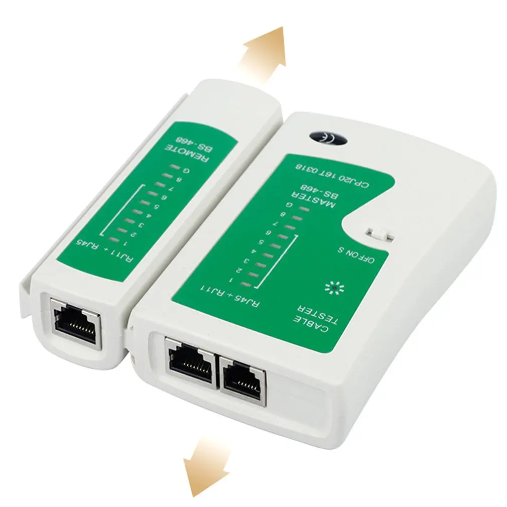 Кабельный тестер RJ45 RJ11 RJ12 CAT5 UTP LAN, профессиональный детектор сетевых кабелей, удаленный прибор для тестирования, быстрая доставка
Кабельный тестер RJ45 RJ11 RJ12 CAT5 UTP LAN, профессиональный детектор сетевых кабелей, удаленный прибор для тестирования, быстрая доставка