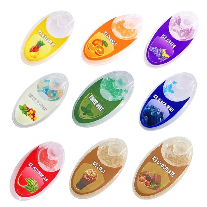 100PCS DIY Cigarette Popping Push Ball Fruit taste Burst Bead Black Ice mint flavour Pusher Box Handy Portable Smoking Gadgets
100PCS DIY Cigarette Popping Push Ball Fruit taste Burst Bead Black Ice mint flavour Pusher Box Handy Portable Smoking Gadgets