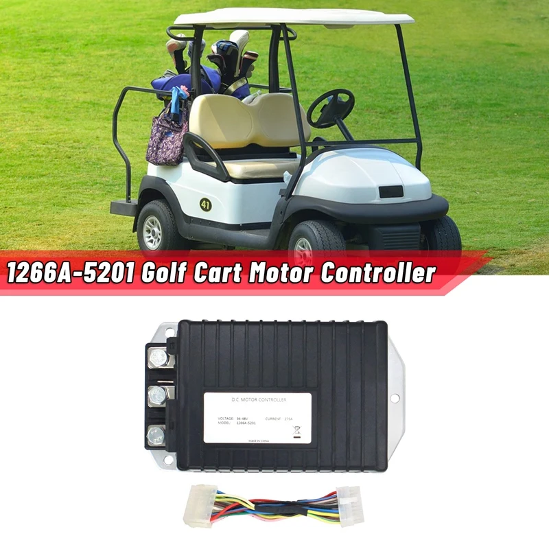 1266A-5201 Golf Cart Motor Controller With Cable, Replacement For Curtis Controller For Golf Cart 1510A-5251
1266A-5201 Golf Cart Motor Controller With Cable, Replacement For Curtis Controller For Golf Cart 1510A-5251