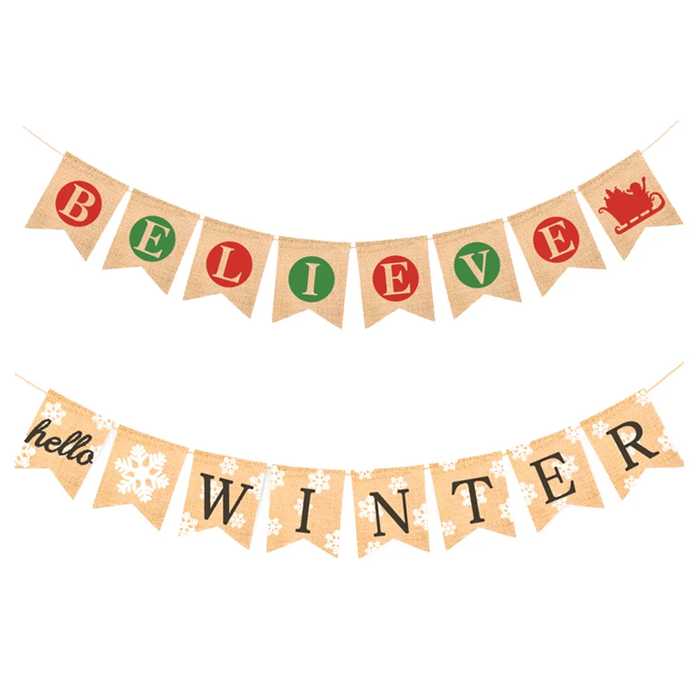Banner Winter Christmas Bunting Burlap Tree Holiday Fireplace Garland Banners Flags Hanging Year New Buntings Backdrop Party
Banner Winter Christmas Bunting Burlap Tree Holiday Fireplace Garland Banners Flags Hanging Year New Buntings Backdrop Party