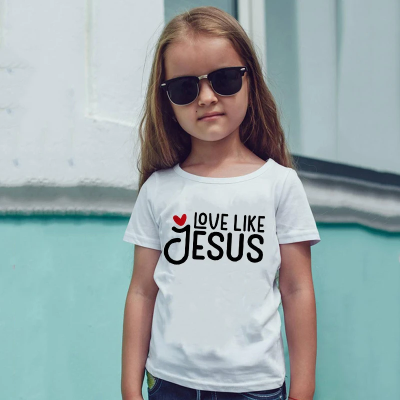 Kids Girls Boys T-Shirt Love Like Jesus Letter Printing Harajuku Casual Graphic Streetwear Short Sleeve Girls Boys Cute Tshirts
Kids Girls Boys T-Shirt Love Like Jesus Letter Printing Harajuku Casual Graphic Streetwear Short Sleeve Girls Boys Cute Tshirts