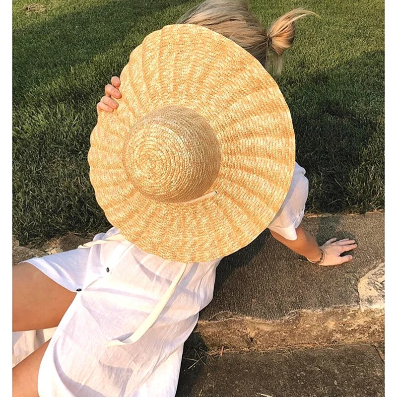 2022 New Large Brim Ribbon Straw Hat Summer Hats for Women Ribbon Beach Cap Dome Top Sun Hat Holiday Elegant Caps Zomer Gorros
2022 New Large Brim Ribbon Straw Hat Summer Hats for Women Ribbon Beach Cap Dome Top Sun Hat Holiday Elegant Caps Zomer Gorros