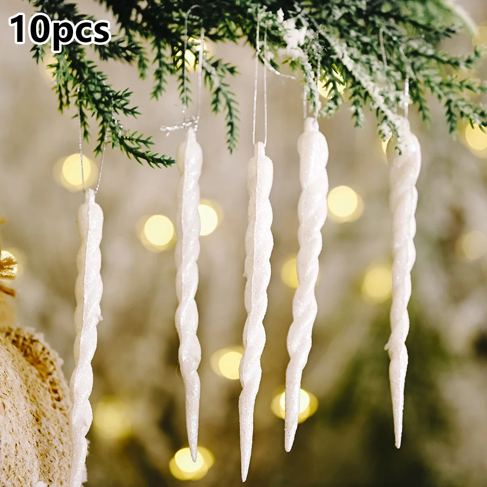 10pcs Artifical Icicle Props Plastic Winter Party Xmas Tree Hanging Christmas Decoration Fake Ice Cream Silver
10pcs Artifical Icicle Props Plastic Winter Party Xmas Tree Hanging Christmas Decoration Fake Ice Cream Silver