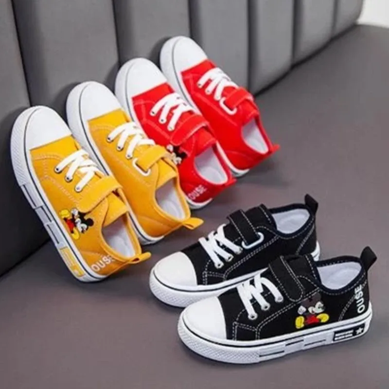 Children Mickey Canvas Shoes Spring New fashion Cartoon Boys Girls Casual Shoes Soft Bottom Anti-Slippery Kids Shoes Unisex
Children Mickey Canvas Shoes Spring New fashion Cartoon Boys Girls Casual Shoes Soft Bottom Anti-Slippery Kids Shoes Unisex
