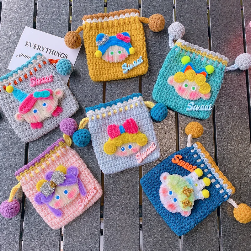 Fashion Cute Knitted Drawstring Coin Purse Children Cute Lipstick Key Coin Organizer Portable Earphone Headphone Storage Bag
Fashion Cute Knitted Drawstring Coin Purse Children Cute Lipstick Key Coin Organizer Portable Earphone Headphone Storage Bag
