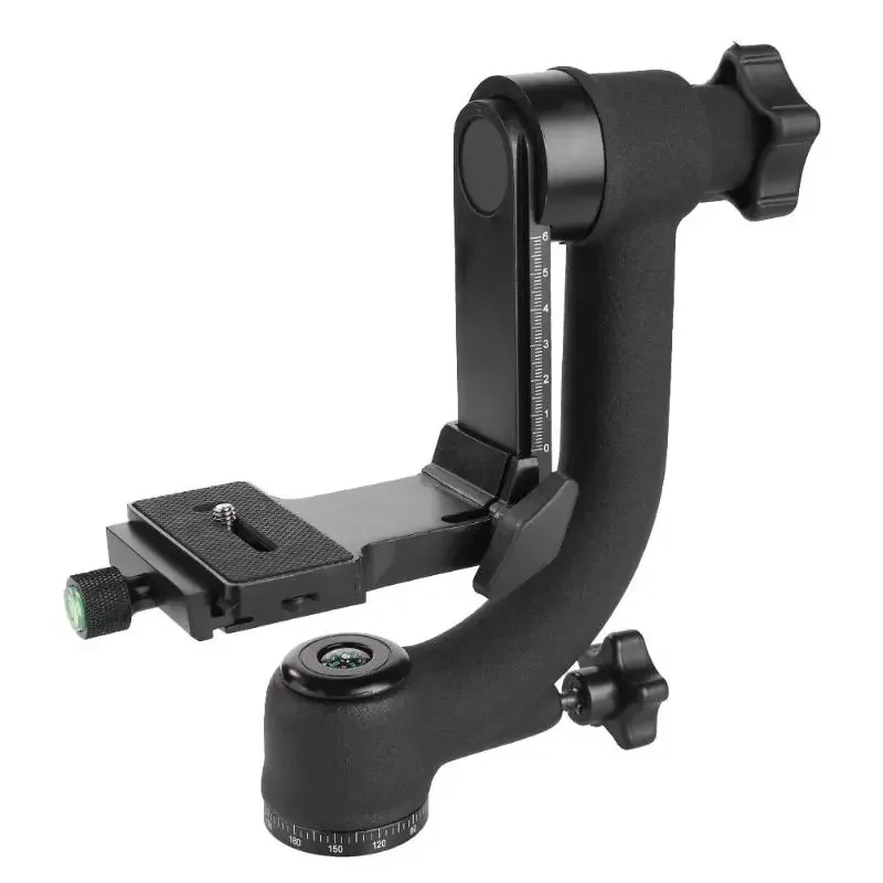 Professional 360 Degree Panoramic Gimbal Head Pan Tilt Aluminum Tripod Head Quick Release Plate For DSLR Camera Telephoto Lens
Professional 360 Degree Panoramic Gimbal Head Pan Tilt Aluminum Tripod Head Quick Release Plate For DSLR Camera Telephoto Lens
