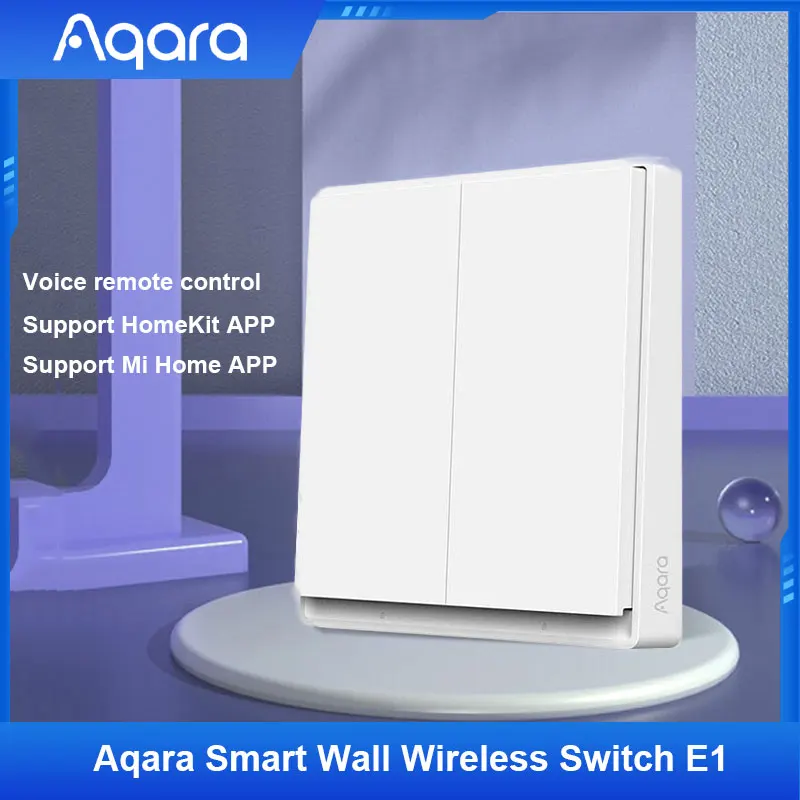 Умный Настенный Беспроводной Выключатель Aqara E1 ZigBee, беспроводной переключатель для умного дома, без нейтрального провода, работает с прилож...
Умный Настенный Беспроводной Выключатель Aqara E1 ZigBee, беспроводной переключатель для умного дома, без нейтрального провода, работает с прилож...