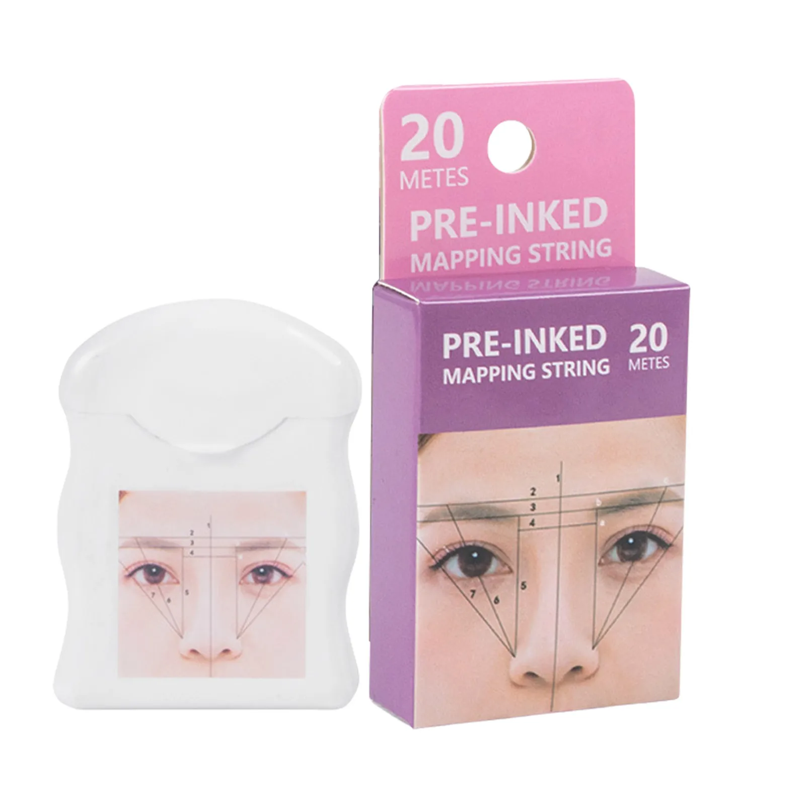 Pre-Inked Eyebrow Mapping String Mapping String For Eyebrow Measuring Eyebrow Marker Thread Brows Point 20m/ 65.6ft Pre Inked
Pre-Inked Eyebrow Mapping String Mapping String For Eyebrow Measuring Eyebrow Marker Thread Brows Point 20m/ 65.6ft Pre Inked