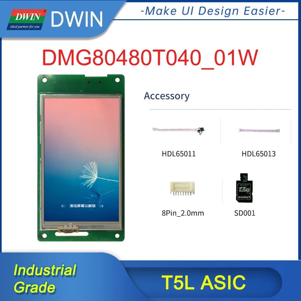 DWIN 4-дюймовый Arduino/STM32 480*800 UART TFT ЖК-модуль RS232/485 интеллектуальная последовательная Сенсорная панель DMG80480T040_01W
DWIN 4-дюймовый Arduino/STM32 480*800 UART TFT ЖК-модуль RS232/485 интеллектуальная последовательная Сенсорная панель DMG80480T040_01W