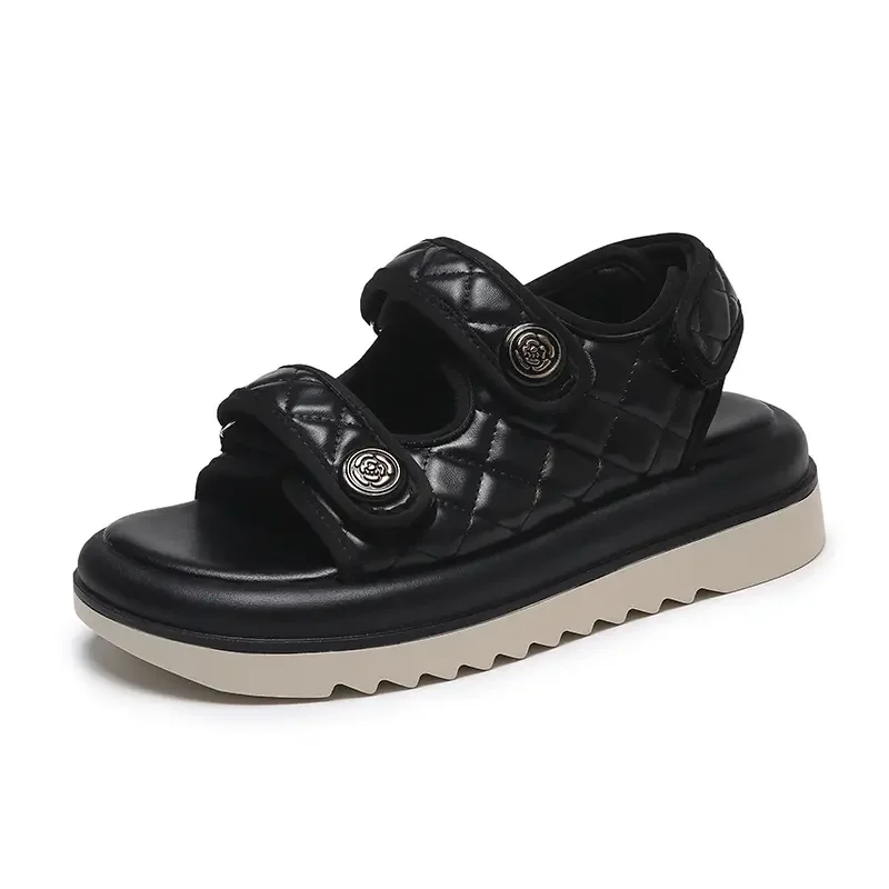 Summer Woman's Casual Sandals Thick Bottom One Word Heightening Sandals Fashion Wear-Reisistant Non Slip Outdoor Beach Sandals
Summer Woman's Casual Sandals Thick Bottom One Word Heightening Sandals Fashion Wear-Reisistant Non Slip Outdoor Beach Sandals