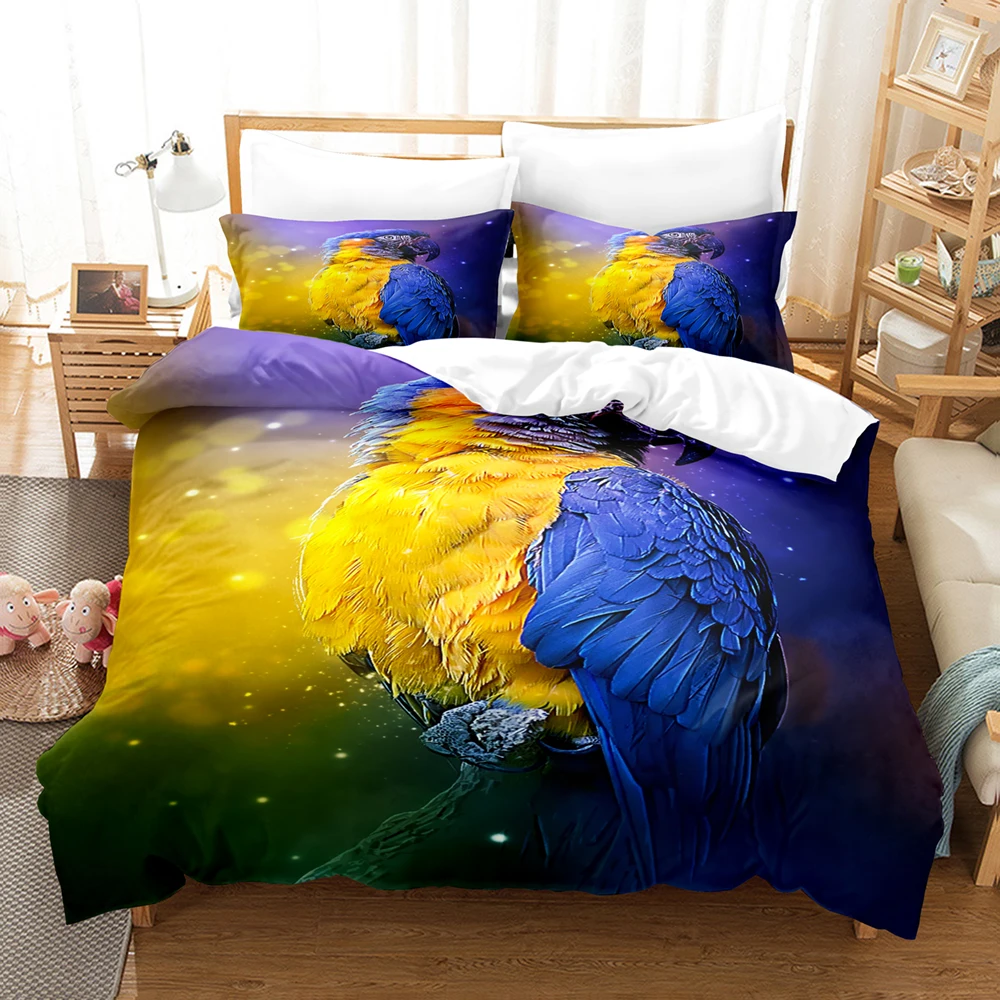3D The grey parrot Sets Set With Pillowcase Twin Full Queen King Bedclothes Bed Linen Duvet Cover
3D The grey parrot Sets Set With Pillowcase Twin Full Queen King Bedclothes Bed Linen Duvet Cover