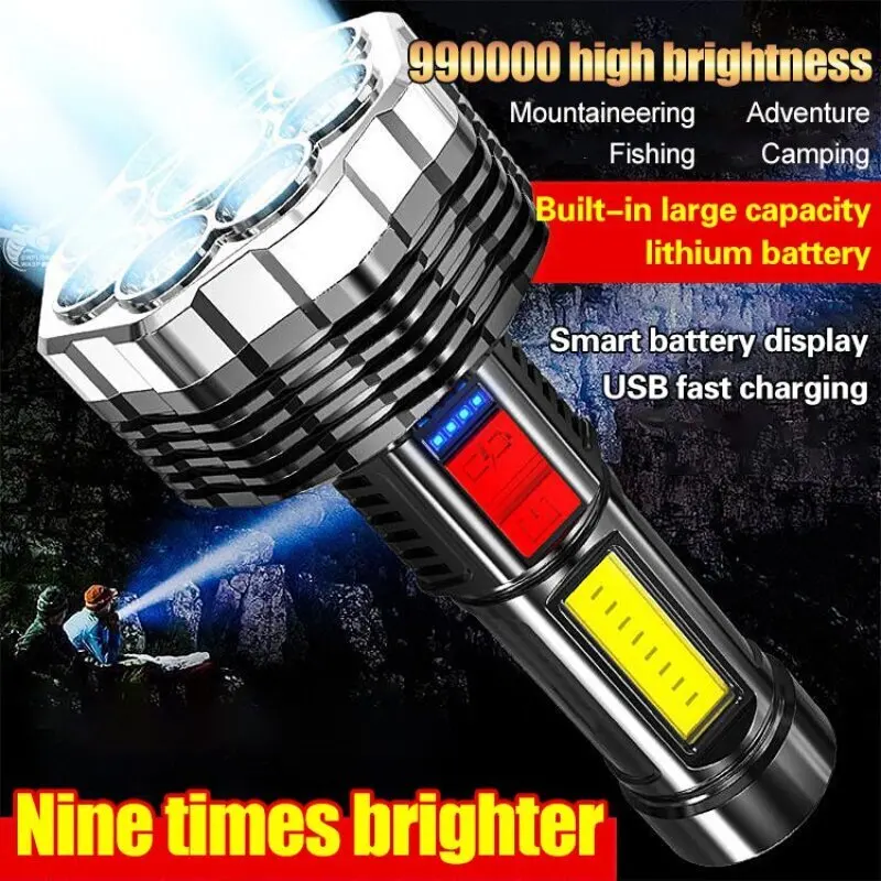 Ultra-Bright Rechargeable LED Flashlight for Outdoor Adventures
Ultra-Bright Rechargeable LED Flashlight for Outdoor Adventures