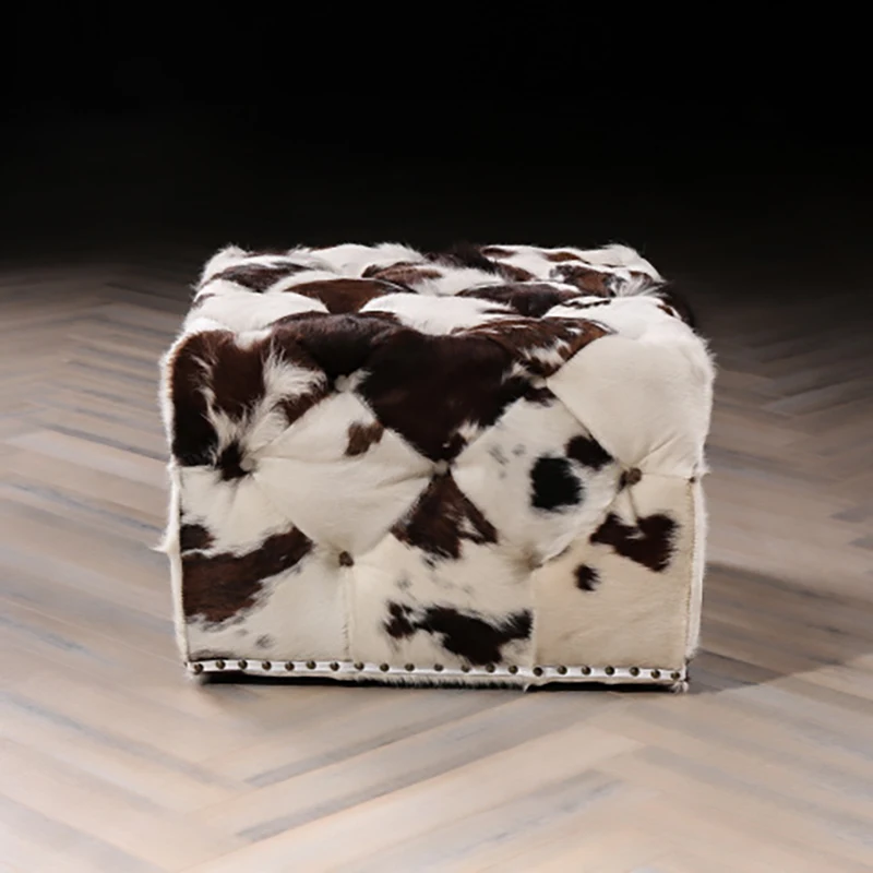Luxury modern cowhide hair change shoes fashion personality pier sofa stool low stool
Luxury modern cowhide hair change shoes fashion personality pier sofa stool low stool
