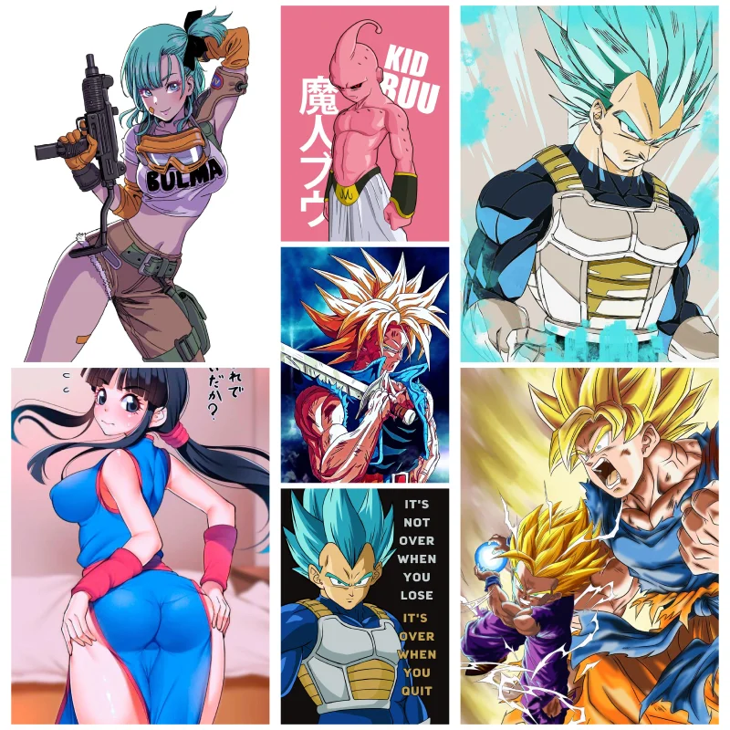 Japanese Anime Oil Painting Dragon Ball Anime Figure Gogeta Son Goten Wall Art Mural Suitable for Home Bedroom Decor 40x50cm
Japanese Anime Oil Painting Dragon Ball Anime Figure Gogeta Son Goten Wall Art Mural Suitable for Home Bedroom Decor 40x50cm