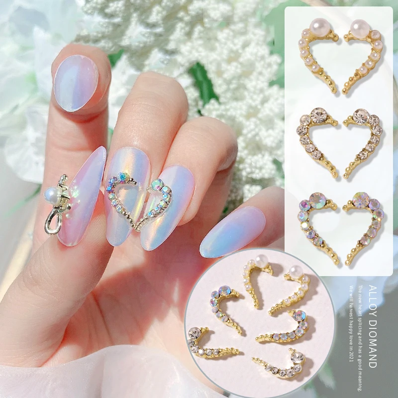10pcs Half-Heart Nail Rhinestones Charm Pearls/AB Gems 3D Heart Nail Art Decoration Fashion Splice Love-V Manicure Jewelry ,512
10pcs Half-Heart Nail Rhinestones Charm Pearls/AB Gems 3D Heart Nail Art Decoration Fashion Splice Love-V Manicure Jewelry ,512
