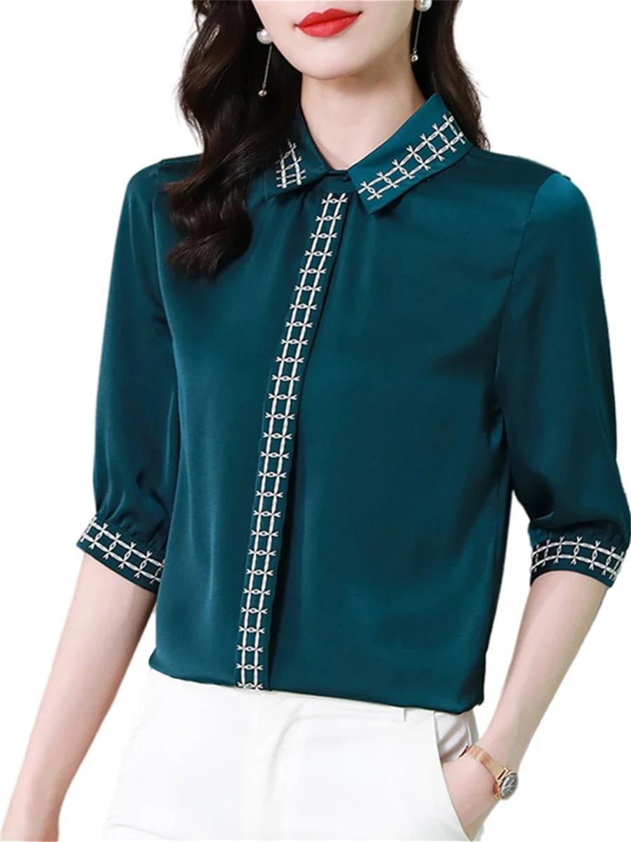 4XL Women Spring Summer Blouses Shirts Lady Fashion Casual Long Sleeve Turn-down Collar Office Blusas Tops CT0326
4XL Women Spring Summer Blouses Shirts Lady Fashion Casual Long Sleeve Turn-down Collar Office Blusas Tops CT0326
