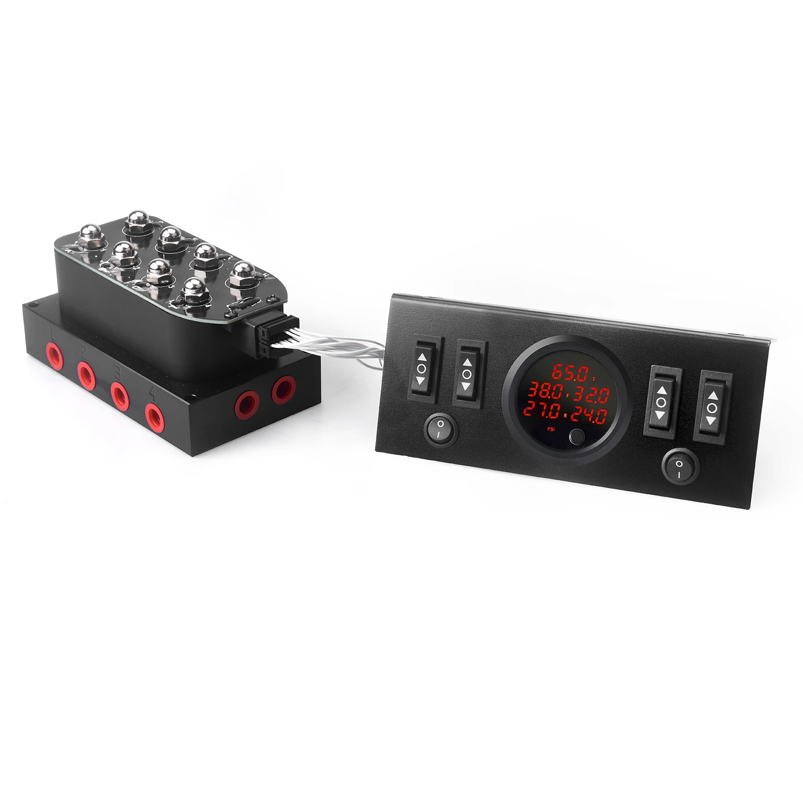 Манометр с пневматической подвеской «пять в одном» с электромагнитным клапаном и переключателем типа корабля на панели управления
Манометр с пневматической подвеской «пять в одном» с электромагнитным клапаном и переключателем типа корабля на панели управления