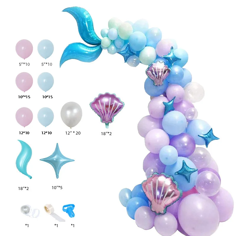 Mermaid Balloon Set Ocean Theme Party Background Wall Tail Package Baptism Baby Shower Wedding Birthday Decorations Accessories
Mermaid Balloon Set Ocean Theme Party Background Wall Tail Package Baptism Baby Shower Wedding Birthday Decorations Accessories