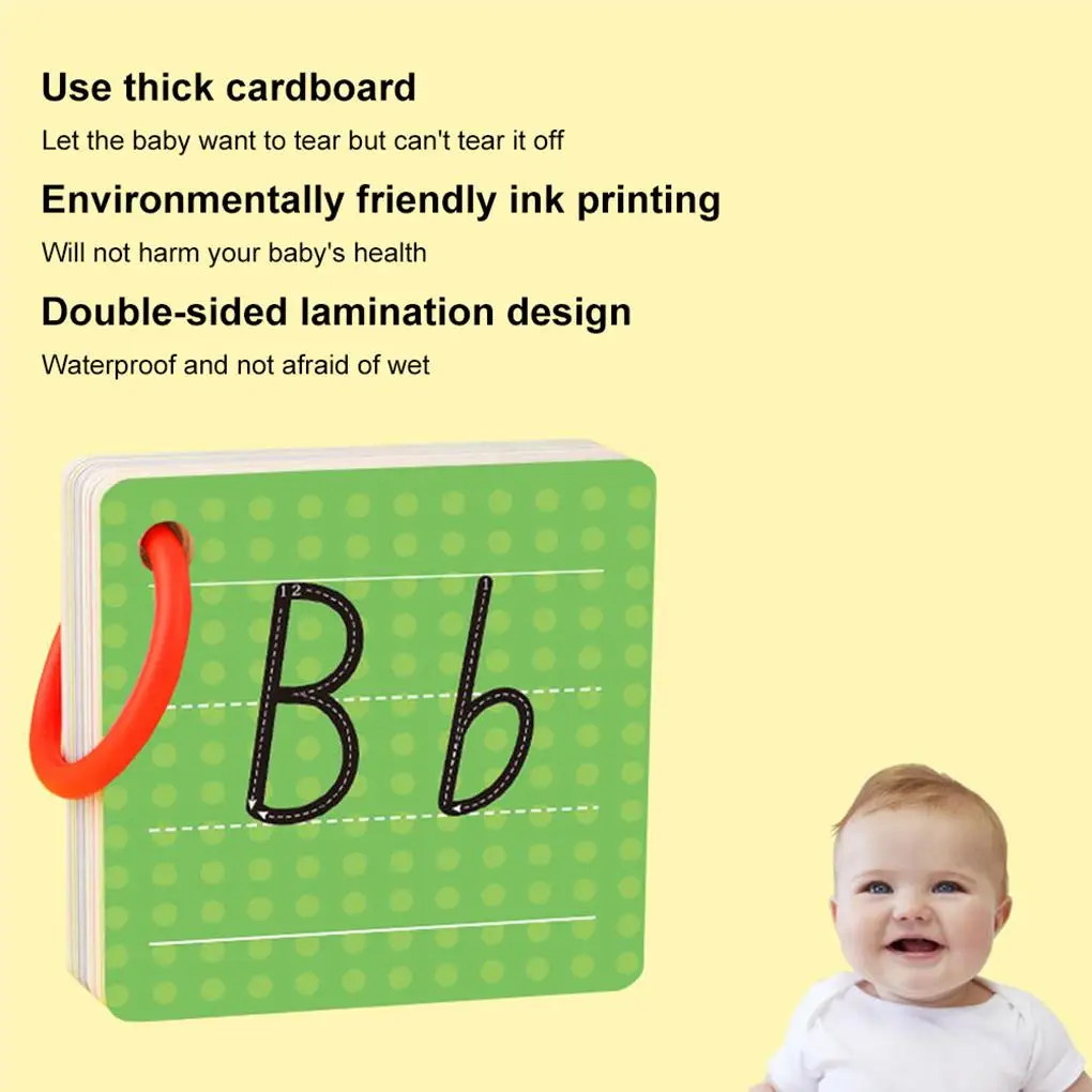 Alphabet Flash Cards Set Portable Home Kindergarten Preschool Education Teaching Parent-Child Toy for Kids Children
Alphabet Flash Cards Set Portable Home Kindergarten Preschool Education Teaching Parent-Child Toy for Kids Children
