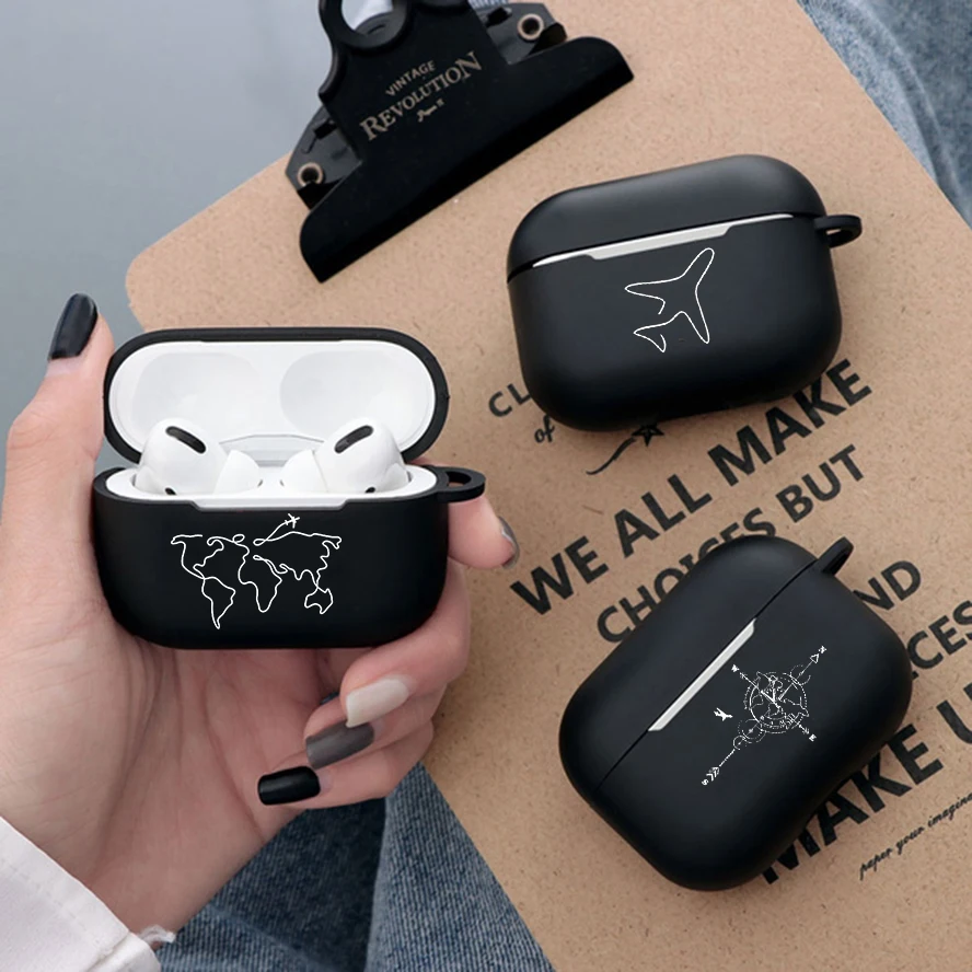Travel Map Design Airpod Cases 3 for 2 1 Pro Gen Air Pods Pro Cover Black Earphone Box Airplane Coque
Travel Map Design Airpod Cases 3 for 2 1 Pro Gen Air Pods Pro Cover Black Earphone Box Airplane Coque