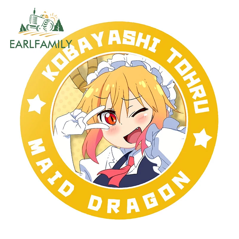 EARLFAMILY 13cm x 12.8cm for Kobayashi Maid Dragon Car Stickers Waterproof Scratch-Proof Decals Car Accessories Laptop Decor 
EARLFAMILY 13cm x 12.8cm for Kobayashi Maid Dragon Car Stickers Waterproof Scratch-Proof Decals Car Accessories Laptop Decor