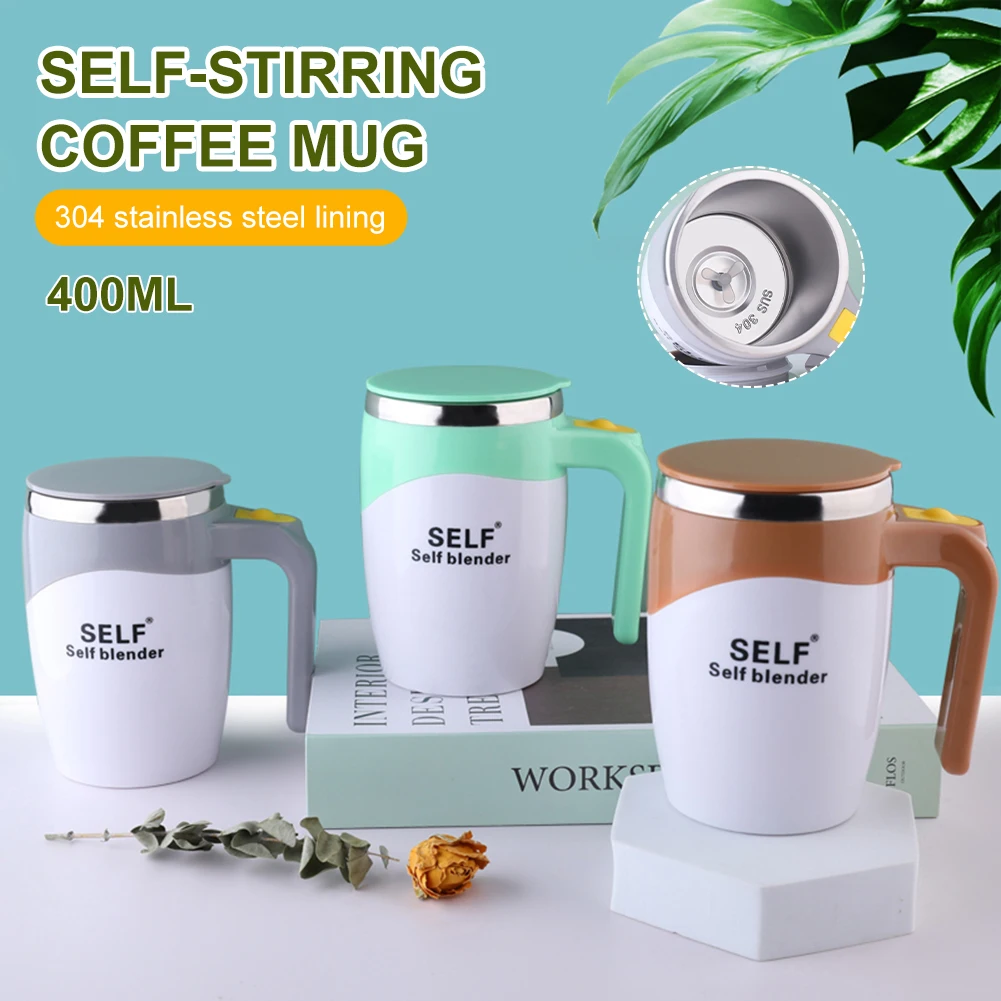 New Stainless Steel 400ml Automatic Self Stirring Mug Battery Powered Coffee Milk Mixing Cup Blender Smart Mixer Thermal Cup
New Stainless Steel 400ml Automatic Self Stirring Mug Battery Powered Coffee Milk Mixing Cup Blender Smart Mixer Thermal Cup