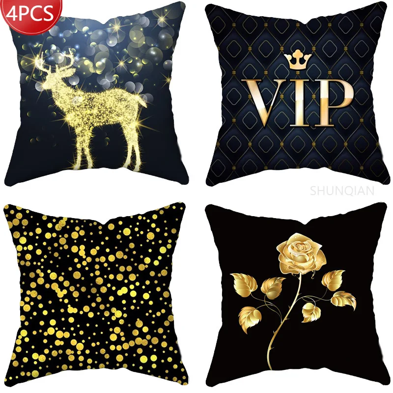 Golden geometric pattern Pillow Case For Home Decorative Pillows Cover Invisible Zippered Throw PillowCases 45X45cm 
Golden geometric pattern Pillow Case For Home Decorative Pillows Cover Invisible Zippered Throw PillowCases 45X45cm