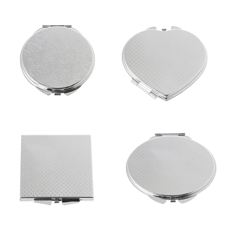 Portable Hand Pocket Mirror for Girls Heart/Oval/Square/Round Shapes Silver Double Folded-Side Stainless Steel Mirror Small Size
Portable Hand Pocket Mirror for Girls Heart/Oval/Square/Round Shapes Silver Double Folded-Side Stainless Steel Mirror Small Size
