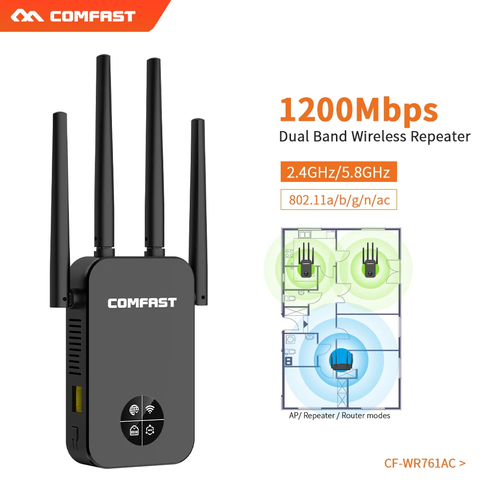 1200 Мбит/с Wi-Fi ретранслятор 5 ГГц беспроводной WiFi удлинитель усилитель Wifi большой диапазон Wifi усилитель сигнала 2,4G Atenna OLED Wifi репитер
1200 Мбит/с Wi-Fi ретранслятор 5 ГГц беспроводной WiFi удлинитель усилитель Wifi большой диапазон Wifi усилитель сигнала 2,4G Atenna OLED Wifi репитер