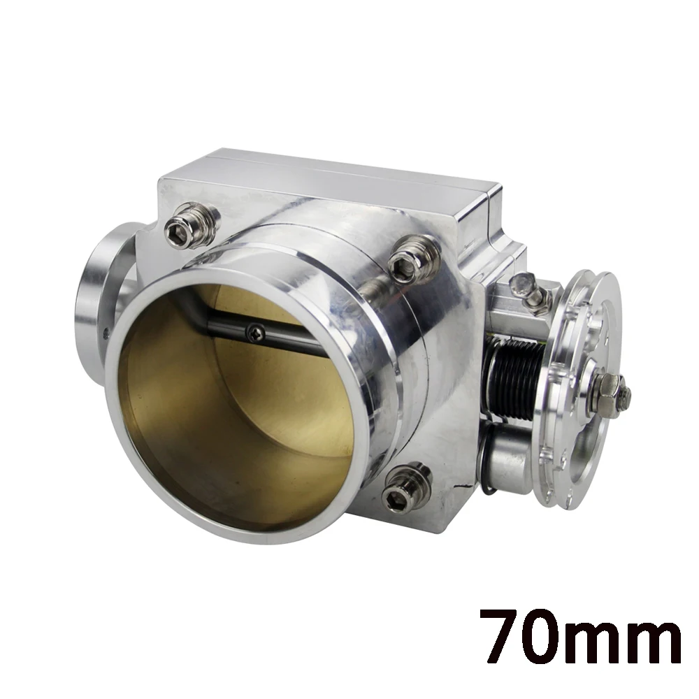 LIZHI-Новый 65 мм 70 мм 80 мм 90 мм Корпус дроссельной заслонки для впускного коллектора из алюминия с высоким потоком