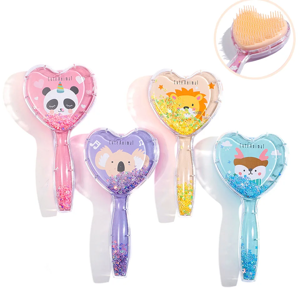 Cartoon Animal Hairdressing Products Transparent Straighten Hair Massage Comb Cute Child Portable Heart Shape Safety Airbag Comb
Cartoon Animal Hairdressing Products Transparent Straighten Hair Massage Comb Cute Child Portable Heart Shape Safety Airbag Comb